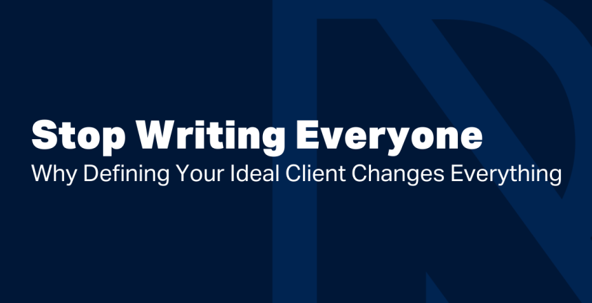 Stop Writing Everyone